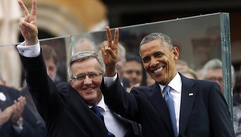 Bronislawas Komorowskis ir Barackas Obama
