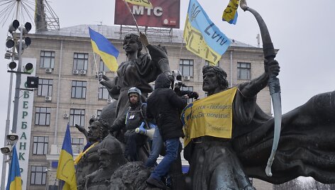 Protestuotojai Kijeve