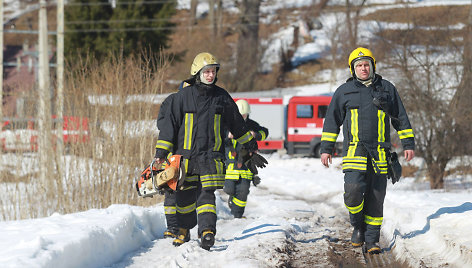 Įvykio vietoje Vilniuje, Belmonto g.