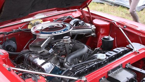 Amerikieti&scaron;kų automobilių sąskrydis pajūryje