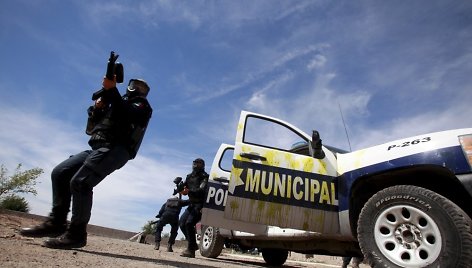 Meksikos policijos pareigūnai