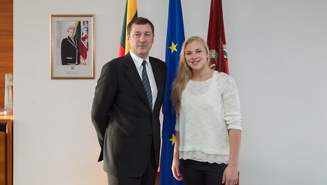 Rūta Meilutytė ir Artūras Zuokas