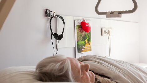 Vilkpėdės ligoninės palatose įrengta garsinių knygų klausymosi aparatūra