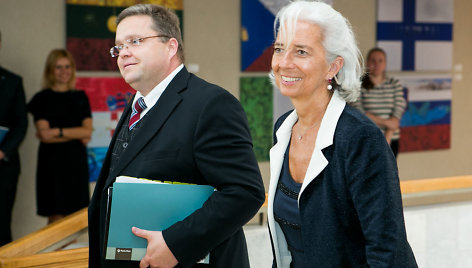 Vitas Vasiliauskas ir Christine Lagarde