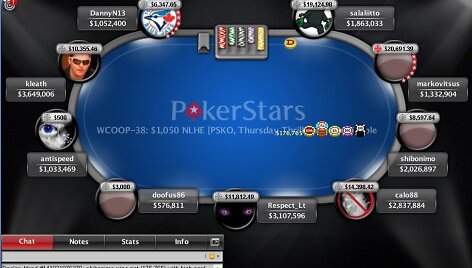WCOOP "Thrusday Thrill" finalas / PokerStarsBlog.com nuotr.