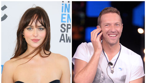 Chrisas Martinas ir Dakota Johnson 