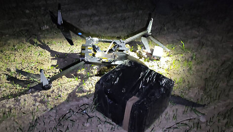 Kontrabandą gabenęs dronas
