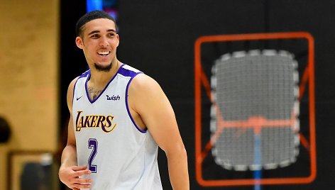 LiAngelo Ballas pasirodė „Los Angeles Lakers“ pratybose.