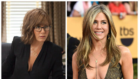 Dėl psichologės vaidmens komedijoje &bdquo;Kaip tapti žvaigžde Brodvėjuje&ldquo; Jennifer Aniston teko stipriai pakeisti i&scaron;vaizdą