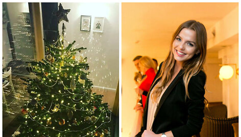 Vaida Skaisgirė ir jos Kalėdų eglė