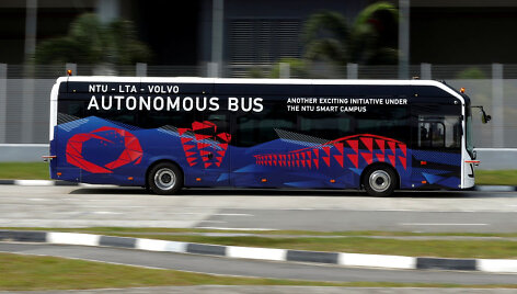  Autonominis &bdquo;Volvo&ldquo; elektrinis autobusas