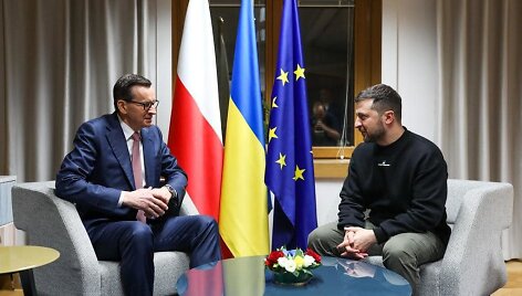 Mateuszas Morawieckis ir Volodymyras Zelenskis