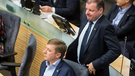 Saulius Skvernelis ir Ramūnas Karbauskis