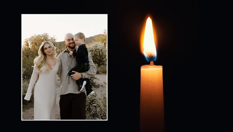 Influencerė Emilie Kiser su &scaron;eima