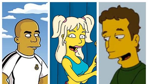 Seriale „Simpsonai": pasirodžiusios įžymybės