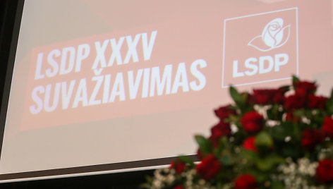 LSDP suvažiavimo akimirka