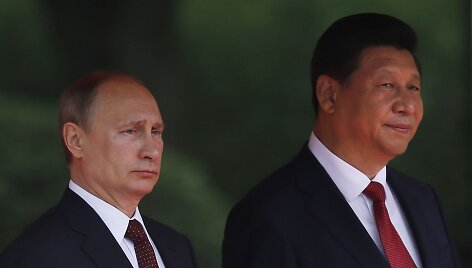 Rusijos prezidentas Vladimiras Putinas ir Kinijos prezidentas Xi Jinpingas