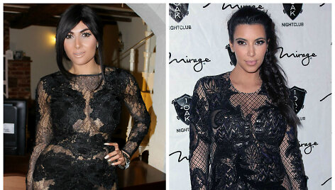 Claire Leeson ir Kim Kardashian