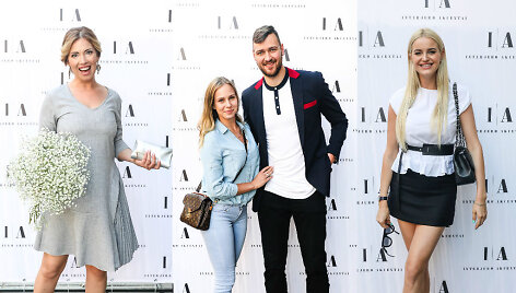Gintarė Karaliūnaitė, Donatas Motiejūnas su mylimąja Paulina, Neringa &Scaron;iaudikytė 