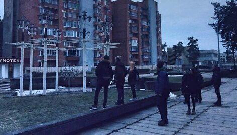 Spektaklio &bdquo;Žalia pievelė&ldquo; dalyviai Visagine