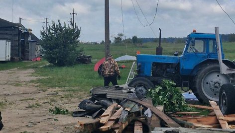 Baltarusiją pirmadienį užklupo audra