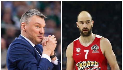 &Scaron;arūnas Jasikevičius ir Vassilis Spanoulis
