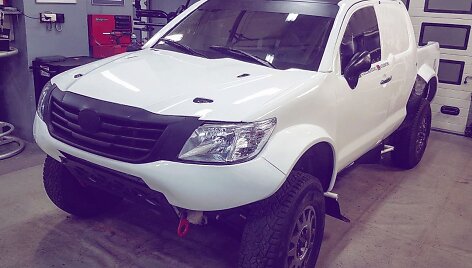 Benedikto Vanago Toyota Hiliux paruoštas naujam projektui