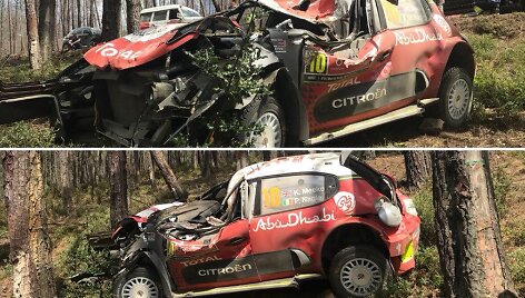 K.Meeke avarija Portugalijos WRC