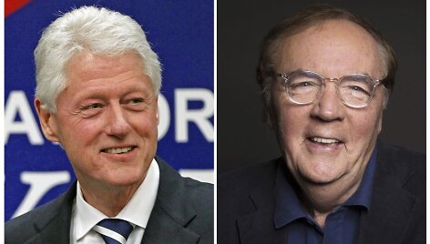 Billas Clintonas (kairėje) ir Jamesas Pattersonas