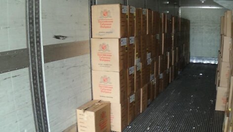 Sulaikytas cigaretes gabenęs Rusijos vilkiko vairuotojas
