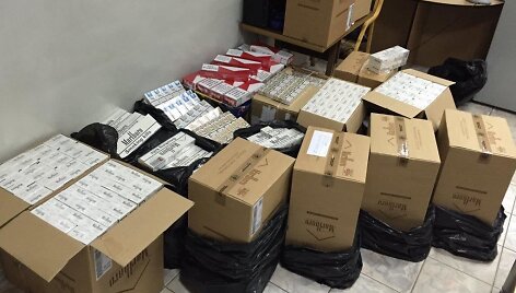 Policijos sulaikytos kontrabandinės cigaretės