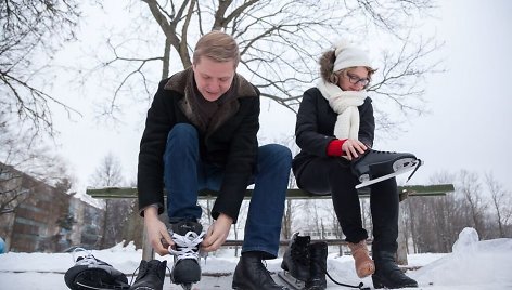 Vilniaus meras Remigijus Šimašius bei miesto Tarybos narė Aušrinė Armonaitė