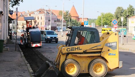 Remontuojamos Kauno gatvės