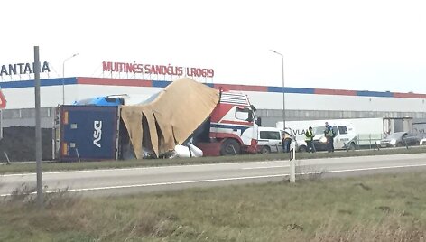 Vilkiko avarija ties Klaipėda
