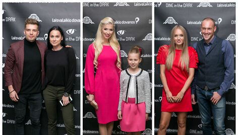 Simona ir Jonas Nainiai, Inga Stumbrienė su dukra Estela, Gintarė Gurevičiūtė ir Dmitrijus Jaru&scaron;evičius