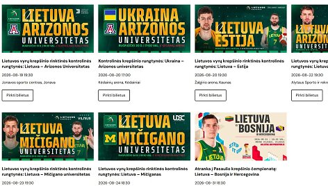 Kontrolines rungtynes artimiausiu metu žais ir Lietuvos pagrindinė rinktinė, ir rezervinė komanda.
