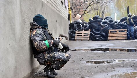 Separatistas netoli barikadų Slovjansko mieste