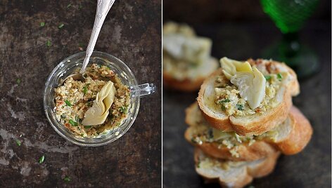 &bdquo;Crostini&ldquo; su arti&scaron;okais