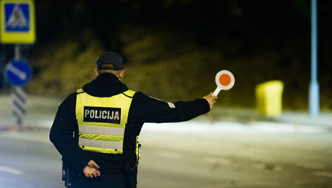 Naktinis policijos reidas Vilniaus mieste