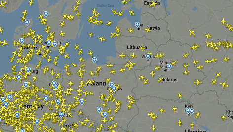 „Flightradar24“ vaizdas