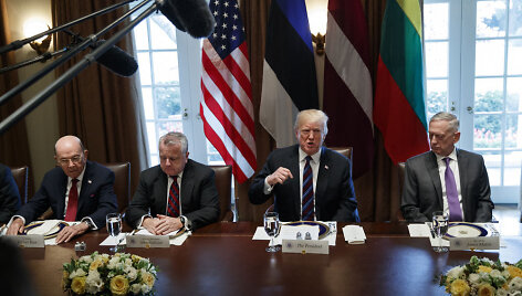 Donaldo Trumpo ir Baltijos &scaron;alių vadovų susitikimas