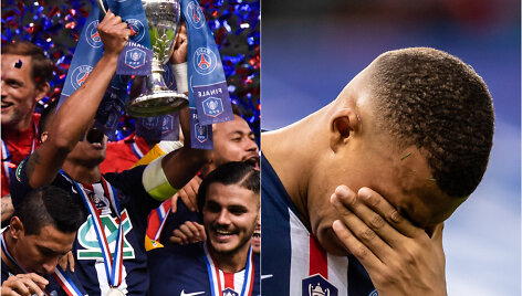 PSG triumfą apkartino K.Mbappe trauma