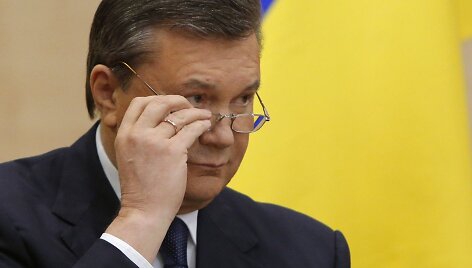 Viktoras Janukovyčius spaudos konferencijoje