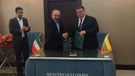 Pasira&scaron;ytas Lietuvos ir Irano tarpvyriausybinis ekonominio bendradarbiavimo susitarimas.