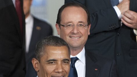 Barackas Obama ir Francois Hollande'as