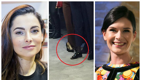 Agnė Jagelavičiūtė ir Austėja Jablonskytė skirtingai vertina batų nusiavimą viešame renginyje