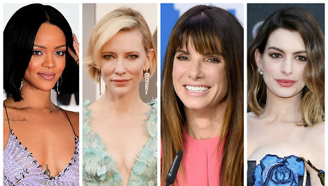 Rihanna, Cate Blanchett, Sandra Bullock ir Anne Hathaway