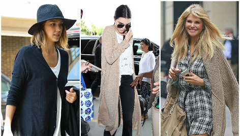 I&scaron; kairės: Jessica Alba, Kendall Jenner ir Christie Brinkley.