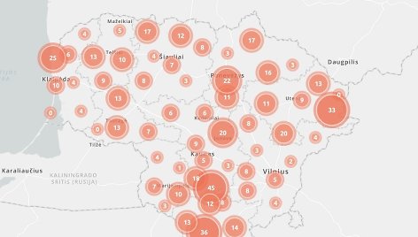 Visa aktualiausia informacija apie daugiabučių renovaciją Lietuvoje – interaktyviame žemėlapyje