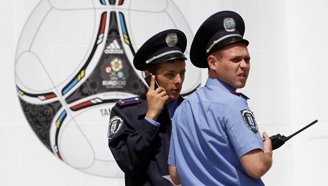 Ukrainos policijos pareigūnai